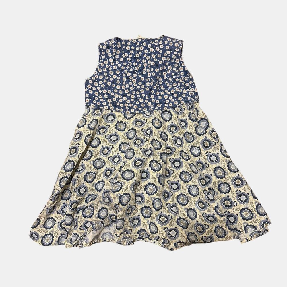 Boutique Kiwi Industries Toddler Dress Blue Cotton USA 3T